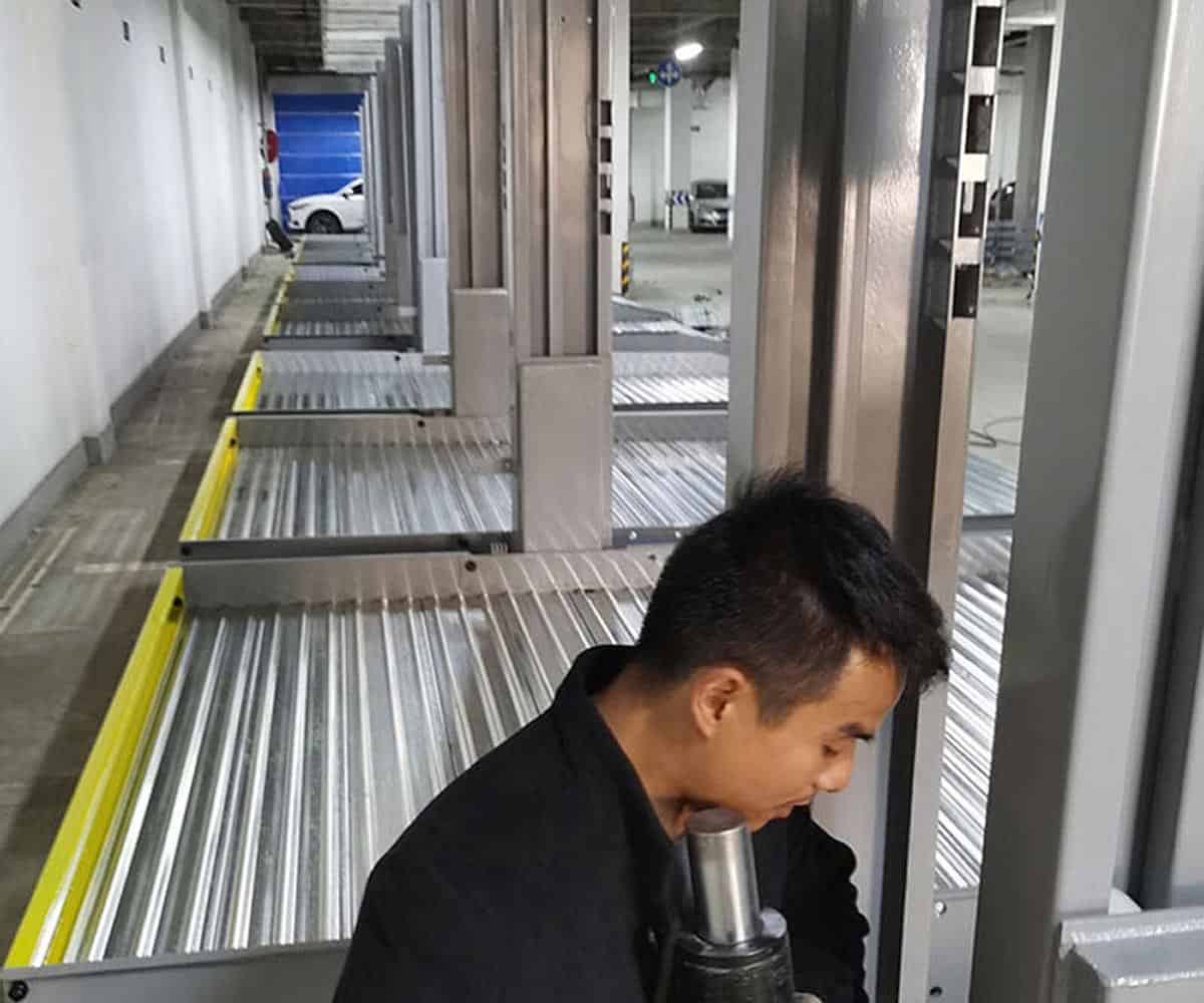 白玉升降橫移類立體停車位安裝