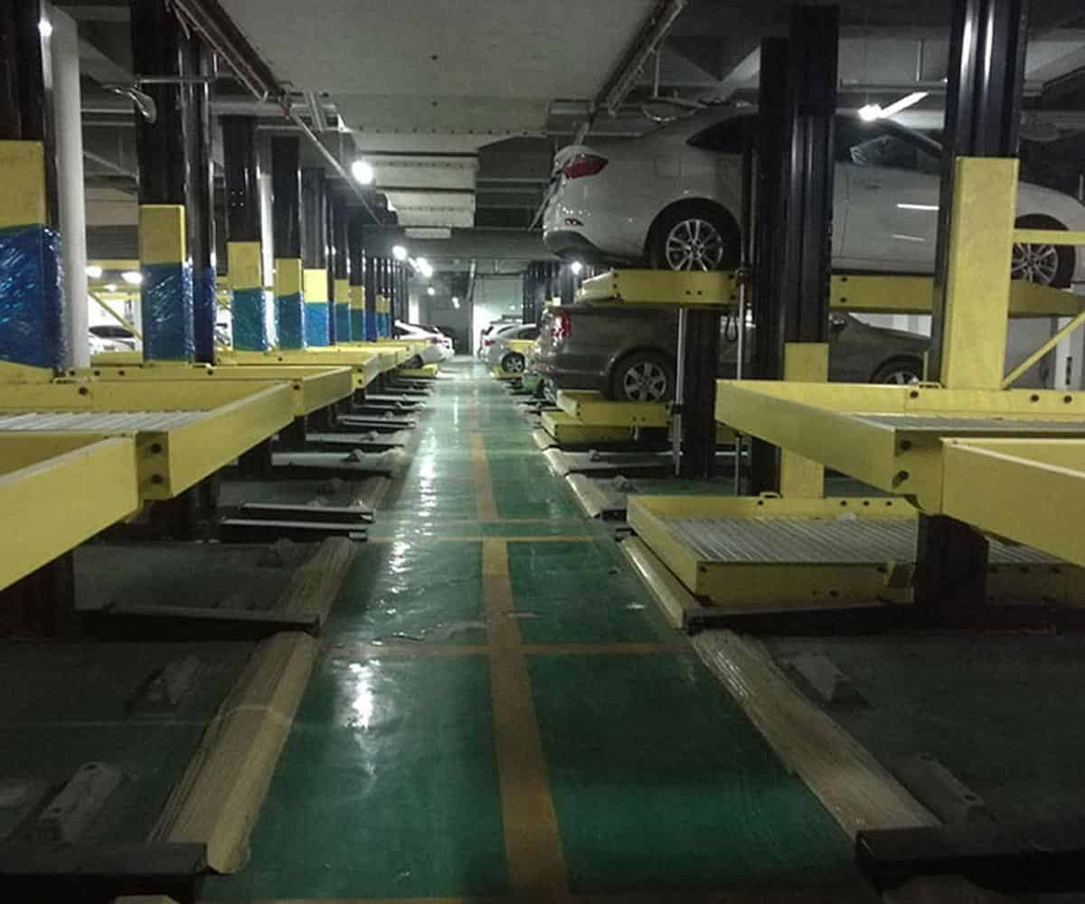 漳縣四柱升降式機(jī)械停車庫過規(guī)劃