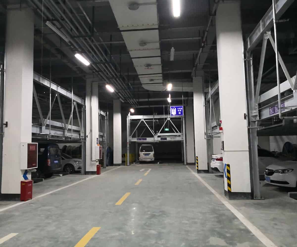 古浪負二正二地坑式PSH4D2四層升降橫移機械式立體車庫設(shè)備